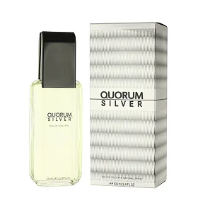 Antonio Puig Quorum Silver Eau de Toilette για άνδρες 100 ml