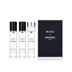 Chanel Bleu de Chanel Eau de Toilette για άνδρες Συσκευασία "γεμίσματος" 3x20 ml